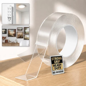 Double Sided Tape Heavy Duty, Clear Mounting Tape 1.18in x 10ft | Picture Hanging Adhesive Strips, DIY Extra Large Nano Tape for Wall Water Proof. Weather Proof Home & Office Organization Double Sided Tape Heavy Duty, Clear Mounting Tape 1.18in x 10ft | Picture Hanging Adhesive Strips, DIY Extra Large Nano Tape for Wall Water Proof. Weather Proof Home & Office Organization