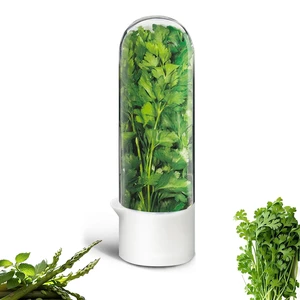 Herb Saver for Refrigerator, Herb Saver Pod Cilantro Containers for Refrigerator, Fresh Herb Keeper for Cilantro, Parsley, Asparagus, Mint, Keeps Greens Vegetables for 2-3 Weeks (Herb Keeper 1Pack) Herb Saver for Refrigerator, Herb Saver Pod Cilantro Containers for Refrigerator, Fresh Herb Keeper for Cilantro, Parsley, Asparagus, Mint, Keeps Greens Vegetables for 2-3 Weeks (Herb Keeper 1Pack)