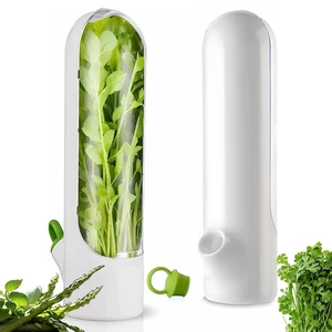 Herb Saver for Refrigerator, Herb Saver Pod Cilantro Containers for Refrigerator, Fresh Herb Keeper for Cilantro, Parsley, Asparagus, Mint, Keeps Vegetables for 2-3 Weeks (1PCS) Herb Saver for Refrigerator, Herb Saver Pod Cilantro Containers for Refrigerator, Fresh Herb Keeper for Cilantro, Parsley, Asparagus, Mint, Keeps Vegetables for 2-3 Weeks (1PCS)