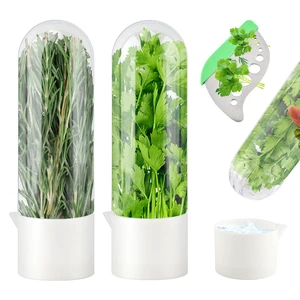 2PCS Herb Saver for Refrigerator,Herb Keeper With Herb Stem Stripping Tool | Cilantro Container Vegetable Preservation Bottle for Cilantro,Parsley,Mint,Keeps Greens for 2-3 Weeks 2PCS Herb Saver for Refrigerator,Herb Keeper With Herb Stem Stripping Tool | Cilantro Container Vegetable Preservation Bottle for Cilantro,Parsley,Mint,Keeps Greens for 2-3 Weeks