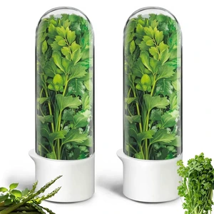 Herb Saver, Herb Keeper for Refrigerator, Cilantro Container for Fridge, Fresh Herbs Lettuce Vegetable Preservation Bottle Keeper Parsley Mint Refrigerator Storage for Fresh for 2-3 Weeks Herb Saver, Herb Keeper for Refrigerator, Cilantro Container for Fridge, Fresh Herbs Lettuce Vegetable Preservation Bottle Keeper Parsley Mint Refrigerator Storage for Fresh for 2-3 Weeks