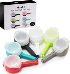 Bag Clips for Food Storage Sealing Clips with Pour Spouts Food Sealing Plastic Great for All Food or Cat/Dog Food Storage and Organization6 Pack Bag Clips for Food Storage Sealing Clips with Pour Spouts Food Sealing Plastic Great for All Food or Cat/Dog Food Storage and Organization6 Pack