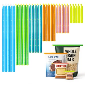 30PCS Bag Sealers Slide Sticks, Potato Chip Clips Set For Food, Plastic Bag Clip For Snack, Magic Bag Sealing Clips, Durable Bag Closer For Bread, Reusable Chip Bag Crimper, Easy Kitchen Storage Color 30PCS Bag Sealers Slide Sticks, Potato Chip Clips Set For Food, Plastic Bag Clip For Snack, Magic Bag Sealing Clips, Durable Bag Closer For Bread, Reusable Chip Bag Crimper, Easy Kitchen Storage Color