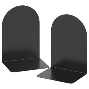 Bookends 1 Pair, Metal Round Bookends for Shelves, Book Ends for Desk, Book End to Hold Books, Book Stopper, Black Bookend for Home Office Bookends 1 Pair, Metal Round Bookends for Shelves, Book Ends for Desk, Book End to Hold Books, Book Stopper, Black Bookend for Home Office