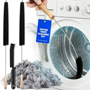 Dryer Vent Cleaner Kit, 3 Pcs Replacement Lint Brush for Vent Trap | Dryer Vent Cleaning Kit with Crevice Tool - Deep Lint Brush for Dryer Trap & Filter, Flexible Nylon Bristles Dryer Vent Cleaner Kit, 3 Pcs Replacement Lint Brush for Vent Trap | Dryer Vent Cleaning Kit with Crevice Tool - Deep Lint Brush for Dryer Trap & Filter, Flexible Nylon Bristles