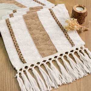 Boho Table Runner with Tassels 12x72 Inch for Fall Home Decor | 72 Inches Long Pottery Barn Furniture Farmhouse Rustic Macrame Burlap Table Decoration for Living Room Kitchen Baby Shower Boho Table Runner with Tassels 12x72 Inch for Fall Home Decor | 72 Inches Long Pottery Barn Furniture Farmhouse Rustic Macrame Burlap Table Decoration for Living Room Kitchen Baby Shower