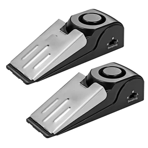 2 Pack Door Stop Alarm with 120dB Siren, Wedge Door Stopper Security Device for Travel, Apartment, Hotel, Home Portable Anti-Theft Floor Alarm for Entry Alert & Self Defense, Black 2 Pack Door Stop Alarm with 120dB Siren, Wedge Door Stopper Security Device for Travel, Apartment, Hotel, Home Portable Anti-Theft Floor Alarm for Entry Alert & Self Defense, Black