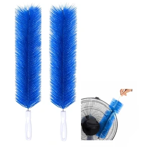 Fan Cleaner Brush, Fan Brush Cobweb Duster Microfiber Duster Ideal for Ceiling Duster, Household Duster for Curtains, Fan Cleaner for Box Fan (2 Pack) (Blue) Fan Cleaner Brush, Fan Brush Cobweb Duster Microfiber Duster Ideal for Ceiling Duster, Household Duster for Curtains, Fan Cleaner for Box Fan (2 Pack) (Blue)