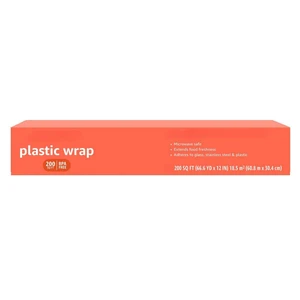 Plastic Food Wrap, BPA Free, Microwavable, 200 Sq Ft, Pack of 1 Plastic Food Wrap, BPA Free, Microwavable, 200 Sq Ft, Pack of 1