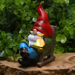 Garden Gnome Statue Solar Light Miniature Outdoor Decor Gnome Figurine for Outdoor Indoor Home Lawn Yard Balcony Porch Patio for Women Mom Grandma 3.54"x2.36"x4.72" Garden Gnome Statue Solar Light Miniature Outdoor Decor Gnome Figurine for Outdoor Indoor Home Lawn Yard Balcony Porch Patio for Women Mom Grandma 3.54"x2.36"x4.72"