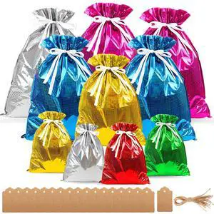 20 Pieces Christmas Gift Bags, Drawstring Gift Bags, Christmas Wrapping Bags with Drawstring Ribbons, Gift Bags Assorted Sizes Inserted Tags for Wrapping Holiday 20 Pieces Christmas Gift Bags, Drawstring Gift Bags, Christmas Wrapping Bags with Drawstring Ribbons, Gift Bags Assorted Sizes Inserted Tags for Wrapping Holiday