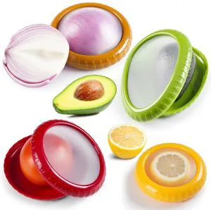 Avocado Saver & Onion Storage Set,4 Pcs Silicone Fruit Vegetable Anti-oxidation Box,Reusable Fridge Fresh Pod Food Storage,Perfect Containers for Lemons, Tomato & Garlic Avocado Saver & Onion Storage Set,4 Pcs Silicone Fruit Vegetable Anti-oxidation Box,Reusable Fridge Fresh Pod Food Storage,Perfect Containers for Lemons, Tomato & Garlic