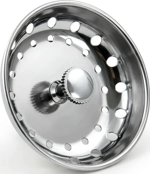 97333 Kitchen Sink Basket Strainer Replacement for Standard Drains (3.25 Inch) Chrome Plated Stainless Steel Body With Rubber Stopper, 3.25" 97333 Kitchen Sink Basket Strainer Replacement for Standard Drains (3.25 Inch) Chrome Plated Stainless Steel Body With Rubber Stopper, 3.25"