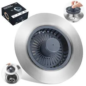 Upgraded 3-in-1 Kitchen Sink Drain Strainer, Stainless Steel Pop Up Kitchen Sink Stopper, Drain Plug for 3.5 Inch Sink Drain Hole, with Anti-Clogging Sink Strainer Basket Filter, Brushed Silver Upgraded 3-in-1 Kitchen Sink Drain Strainer, Stainless Steel Pop Up Kitchen Sink Stopper, Drain Plug for 3.5 Inch Sink Drain Hole, with Anti-Clogging Sink Strainer Basket Filter, Brushed Silver