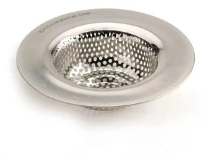 Endurance® Stainless Steel Large Sink Strainer, 4.5" | Traps Food Scraps | Polished Finish with Precision Pierced Holes | Dishwasher Safe Endurance® Stainless Steel Large Sink Strainer, 4.5" | Traps Food Scraps | Polished Finish with Precision Pierced Holes | Dishwasher Safe
