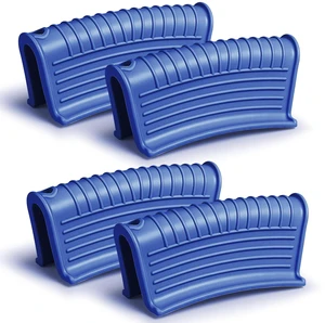 4 Pack Silicone Pot Handle Holders Heat Resistant, Blue | Cast Iron Skillet Handle Covers, Ribbed Non Slip Grip, Protective Sleeve for Pan Dutch Oven Griddle Casserole Frying Cookware 4 Pack Silicone Pot Handle Holders Heat Resistant, Blue | Cast Iron Skillet Handle Covers, Ribbed Non Slip Grip, Protective Sleeve for Pan Dutch Oven Griddle Casserole Frying Cookware