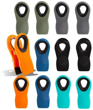 Chip Clips Bag Clips Magnetic Bread Bag Food Package with Silicone Textured Mouth (12pcs Colored) Chip Clips Bag Clips Magnetic Bread Bag Food Package with Silicone Textured Mouth (12pcs Colored)