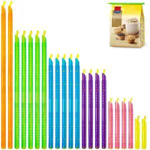 22 Pack Food Bag Sealer Sticks, Reusable Chip Bag Clips, Plastic ZOXILEN | Sliding Sealing Rods, Airtight Watertight Keep food fresh, Storage Accessories for Kitchen, 6 Different Sizes, Colors 22 Pack Food Bag Sealer Sticks, Reusable Chip Bag Clips, Plastic ZOXILEN | Sliding Sealing Rods, Airtight Watertight Keep food fresh, Storage Accessories for Kitchen, 6 Different Sizes, Colors