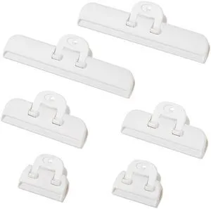 Heavy Duty Bag Clips for Food, Chips, Snacks, Pet Food, Cereal, Coffee | Airtight Reusable & Non-Slip Sealing Clip, Kitchen Organization & Storage Essentials, Assorted Sizes-6-Pack (White) Heavy Duty Bag Clips for Food, Chips, Snacks, Pet Food, Cereal, Coffee | Airtight Reusable & Non-Slip Sealing Clip, Kitchen Organization & Storage Essentials, Assorted Sizes-6-Pack (White)