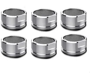 6 Pack Faucet Aerator 2.2 GPM Bathroom Sink Aerator Regular Standard Replacement Parts with Brass Shell 15/16-Inch Male Threads Aerator Faucet Filter with Gasket for Kitchen Bathroom 6 Pack Faucet Aerator 2.2 GPM Bathroom Sink Aerator Regular Standard Replacement Parts with Brass Shell 15/16-Inch Male Threads Aerator Faucet Filter with Gasket for Kitchen Bathroom