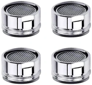 Faucet Aerator Kitchen Sink Replacement Parts With Brass Shell 15/16-Inch Male Threads Filter With Gasket for Kitchen Bathroom - 4 Pack Faucet Aerator Kitchen Sink Replacement Parts With Brass Shell 15/16-Inch Male Threads Filter With Gasket for Kitchen Bathroom - 4 Pack