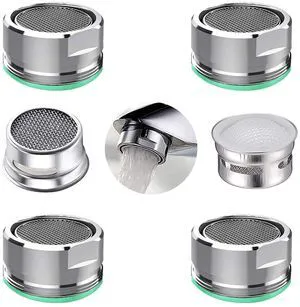 4PCS Faucet Aerator, 2 Packs of Aerator Filter Replacement Parts, With Brass Housing 15/16 Inch 24mm External Thread Aerator Faucet Filter, With Gasket, For Kitchen and Bathroom 4PCS Faucet Aerator, 2 Packs of Aerator Filter Replacement Parts, With Brass Housing 15/16 Inch 24mm External Thread Aerator Faucet Filter, With Gasket, For Kitchen and Bathroom
