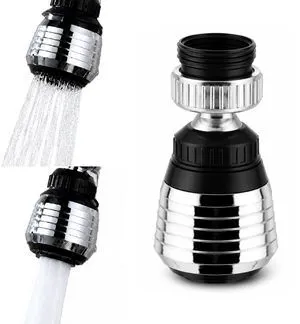 360° Swivel Faucet Aerator - Fits Female M22 & Male M24 Threads, Dual Spray Water Saving Tap Nozzle Adapter for Kitchen & Utility Sinks 360° Swivel Faucet Aerator - Fits Female M22 & Male M24 Threads, Dual Spray Water Saving Tap Nozzle Adapter for Kitchen & Utility Sinks