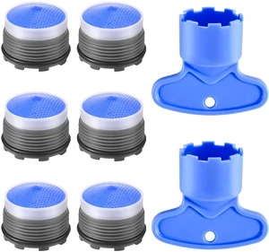 Faucet Aerator M18.5, WeeVeni 6PCS Aerator Replacement for Sink Faucet Flow Restrictor, Kitchen Bathroom Sink Aerators with Key Removal Wrench Tool Faucet Aerator M18.5, WeeVeni 6PCS Aerator Replacement for Sink Faucet Flow Restrictor, Kitchen Bathroom Sink Aerators with Key Removal Wrench Tool