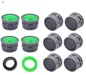 Faucet Aerator, Faucet Flow Restrictor Replacement Parts Insert Sink Aerator for Bathroom (10pcs) Faucet Aerator, Faucet Flow Restrictor Replacement Parts Insert Sink Aerator for Bathroom (10pcs)