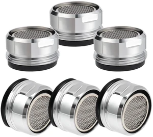 6PCS Faucet Aerator, Aerator Filter Replacement, 15/16-Inch Male Threads | Bathroom Sink Aerator Replacement Parts,Fit for 24mm Male Thread Faucet Aerators, with Washer 6PCS Faucet Aerator, Aerator Filter Replacement, 15/16-Inch Male Threads | Bathroom Sink Aerator Replacement Parts,Fit for 24mm Male Thread Faucet Aerators, with Washer