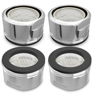 4Pcs Bathroom Faucet Aerator Replacement - 15"/16" 24mm Kitchen Bathroom Sink Attachment High Flow Aerator for Sink Faucet Aerators M24 Male Thread 4Pcs Bathroom Faucet Aerator Replacement - 15"/16" 24mm Kitchen Bathroom Sink Attachment High Flow Aerator for Sink Faucet Aerators M24 Male Thread