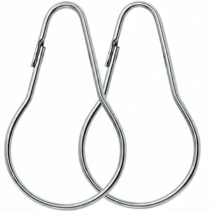 Metal Shower Curtain Rings Steel Round Hooks Ring (24 Pack) 2.7 Inch Rustproof for Bathroom Showers Rod (Silver) Metal Shower Curtain Rings Steel Round Hooks Ring (24 Pack) 2.7 Inch Rustproof for Bathroom Showers Rod (Silver)
