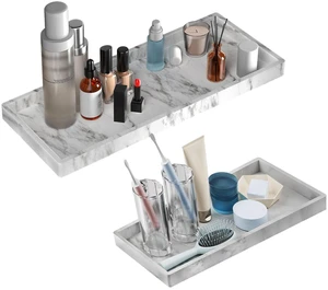 2PC Countertop Vanity Tray 7.8" & 11.8" Set Bathroom Tray Silicone | Silicone Soap Dispenser Tray Kitchen Sink Soap Tray Dish Soap Tray for Kitchen Counter Vanity Tray for Bathroom-Marble Design 2PC Countertop Vanity Tray 7.8" & 11.8" Set Bathroom Tray Silicone | Silicone Soap Dispenser Tray Kitchen Sink Soap Tray Dish Soap Tray for Kitchen Counter Vanity Tray for Bathroom-Marble Design
