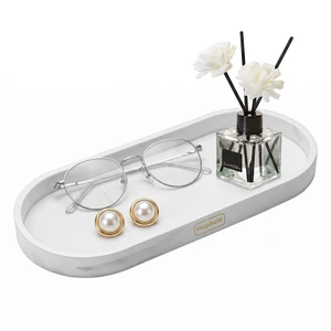 Silicone Bathroom Vanity Tray, Marble White, for Countertop | Silicone, Marble Pattern, BPA-Free, Non-Slip, Waterproof, Stain-Resistant, Machine Washable, 9.8 x 4.3 Inch, for Vanity Silicone Bathroom Vanity Tray, Marble White, for Countertop | Silicone, Marble Pattern, BPA-Free, Non-Slip, Waterproof, Stain-Resistant, Machine Washable, 9.8 x 4.3 Inch, for Vanity