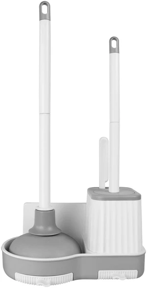 3 in 1 Toilet Brush & Plunger, Wall Mounted with Crevice Brush | Built-in Storage Holder. Rust-resistant, Durable. Non-Slip Grip. Easy to Install. For Bathroom, Floor & Tile Cleaning. 3 in 1 Toilet Brush & Plunger, Wall Mounted with Crevice Brush | Built-in Storage Holder. Rust-resistant, Durable. Non-Slip Grip. Easy to Install. For Bathroom, Floor & Tile Cleaning.