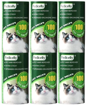 Lint Rollers Pet Hair Extra Sticky Refills,Mega Value Set 600 Sheets for Cat and Dog Hair Removal,100 Sheets Per Roller (Pack of 6) Lint Rollers Pet Hair Extra Sticky Refills,Mega Value Set 600 Sheets for Cat and Dog Hair Removal,100 Sheets Per Roller (Pack of 6)