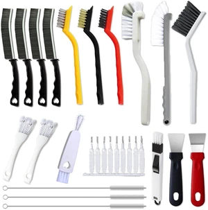 20Pcs Crevice Cleaning Brush Set, Hard Bristle Scrub Brushes for Gaps | Deep Cleaning Window Groove, Cleaning Brush for Sliding Door, Sill, Tile Lines, Shutter, Corner, Sink, Teapot, Bottle 20Pcs Crevice Cleaning Brush Set, Hard Bristle Scrub Brushes for Gaps | Deep Cleaning Window Groove, Cleaning Brush for Sliding Door, Sill, Tile Lines, Shutter, Corner, Sink, Teapot, Bottle