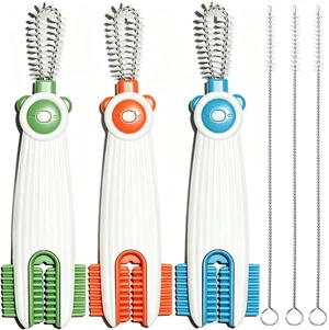 3-in-1 Cup Lid Gap Cleaning Brush Set with 3 Straw Cleaner Brushes, 6-Pack | Multifunctional Water Bottle Lid Cleaning Brush, Crevice Brush & Gasket Remover for Tumbler, Travel Mug, Sports Bottle 3-in-1 Cup Lid Gap Cleaning Brush Set with 3 Straw Cleaner Brushes, 6-Pack | Multifunctional Water Bottle Lid Cleaning Brush, Crevice Brush & Gasket Remover for Tumbler, Travel Mug, Sports Bottle