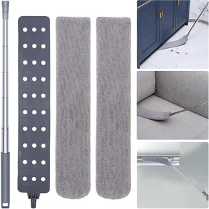 Retractable Gap Dust Cleaner with Extension Pole, Cleaning Tools with 2 Microfiber Dusting Cloths, Washable Extendable Long Handle Gap Dusters for Sofa Bed Furniture Bottom (2pcs Duster Cloths) Retractable Gap Dust Cleaner with Extension Pole, Cleaning Tools with 2 Microfiber Dusting Cloths, Washable Extendable Long Handle Gap Dusters for Sofa Bed Furniture Bottom (2pcs Duster Cloths)
