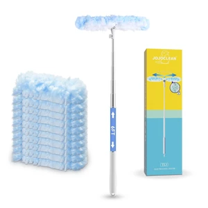 6 ft Extendable Duster Handle with 10 Refills, Compatible with Swiffer, Disposable Microfiber Dusting Pads for Home Cleaning, Ceiling, Fan, Window, Hard-to-Reach Areas 6 ft Extendable Duster Handle with 10 Refills, Compatible with Swiffer, Disposable Microfiber Dusting Pads for Home Cleaning, Ceiling, Fan, Window, Hard-to-Reach Areas