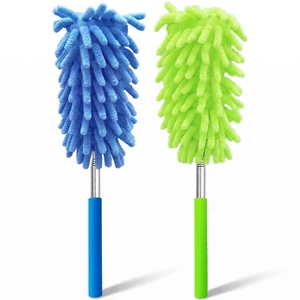 2 Pack Microfiber Duster for Cleaning, Hand Washable Dusters, Extendable Pole, Detachable Cleaning Supplies for Car, Ceiling Fan, Window, Furniture, Office 2 Pack Microfiber Duster for Cleaning, Hand Washable Dusters, Extendable Pole, Detachable Cleaning Supplies for Car, Ceiling Fan, Window, Furniture, Office