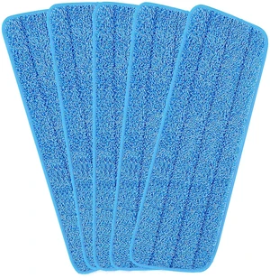 16.5 inch Reusable Mop Pads Microfiber Spray Mop Replacement Heads for Wet/Dry Mops Compatible with Bona Floor Care System (5 Pack) 16.5 inch Reusable Mop Pads Microfiber Spray Mop Replacement Heads for Wet/Dry Mops Compatible with Bona Floor Care System (5 Pack)