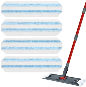 Mop Replacement Pads for Ocedar H2prO Flat Mop, 4 Pack Mop Refills for O-Cedar H2pro Flat Mop, Machine Washable Reusable Microfiber Mop Heads Replacements for Ocedar H2 Pro Mop Mop Replacement Pads for Ocedar H2prO Flat Mop, 4 Pack Mop Refills for O-Cedar H2pro Flat Mop, Machine Washable Reusable Microfiber Mop Heads Replacements for Ocedar H2 Pro Mop