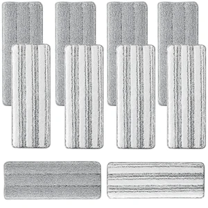 10 Pack Mop Replacement Pads for Joymoop, 13 x 4.9 in Refills | Washable, reusable microfiber pads fit most 11-13-inch flat mops and deliver strong absorption for wet or dry floor cleaning 10 Pack Mop Replacement Pads for Joymoop, 13 x 4.9 in Refills | Washable, reusable microfiber pads fit most 11-13-inch flat mops and deliver strong absorption for wet or dry floor cleaning