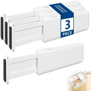 Drawer Dividers Dresser Drawer Organizer 3 Pack Adjustable Kitchen Drawers Divider Plastic Separators for Clothes Desk Office Storage Drawer Dividers Dresser Drawer Organizer 3 Pack Adjustable Kitchen Drawers Divider Plastic Separators for Clothes Desk Office Storage