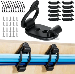 10 Pack Adhesive Cable Clips, Adjustable Cable Management Clips Black | Cable Management Wall Organiser, Multi-Purpose Wire Holder for Home Office Desk TV Laptop Phone USB HDMI Cords 10 Pack Adhesive Cable Clips, Adjustable Cable Management Clips Black | Cable Management Wall Organiser, Multi-Purpose Wire Holder for Home Office Desk TV Laptop Phone USB HDMI Cords