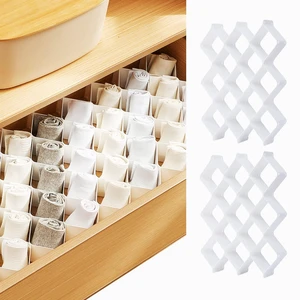 Sock Drawer Organizer for Dresser, Honeycomb Underwear Dividers for Women, Panty Separator for Bras, Socks, Belt and Leggings (12pcs.White) Sock Drawer Organizer for Dresser, Honeycomb Underwear Dividers for Women, Panty Separator for Bras, Socks, Belt and Leggings (12pcs.White)