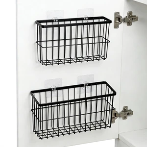 2-Pack Adhesive Cabinet Door Organizer, 5.9" Inside Cabinet Storage | Lid Organizer for Cabinet, No Drill Wall Mounted Storage Box for Pantry Door, Kitchen & Bathroom Space Saving Organizer 2-Pack Adhesive Cabinet Door Organizer, 5.9" Inside Cabinet Storage | Lid Organizer for Cabinet, No Drill Wall Mounted Storage Box for Pantry Door, Kitchen & Bathroom Space Saving Organizer
