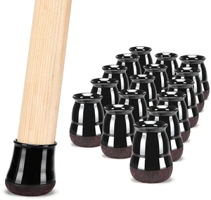 16 Pack Round Chair Leg Floor Protectors for Hardwood Floors | Furniture Feet Silicone Covers & Rubber Caps, Felt Pads Protect Wood Floor Scratch & Anti Noise (Fit 1/2"~3/4", 14~19mm) 16 Pack Round Chair Leg Floor Protectors for Hardwood Floors | Furniture Feet Silicone Covers & Rubber Caps, Felt Pads Protect Wood Floor Scratch & Anti Noise (Fit 1/2"~3/4", 14~19mm)