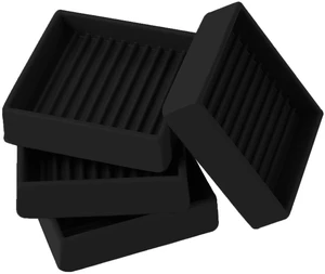 Non Slip Furniture Caster Cups Coasters Pads for Hardwood Floors, 2x2 | flexible rubber, durable, prevent furniture from sliding, easy to install, protect all flooring type Non Slip Furniture Caster Cups Coasters Pads for Hardwood Floors, 2x2 | flexible rubber, durable, prevent furniture from sliding, easy to install, protect all flooring type